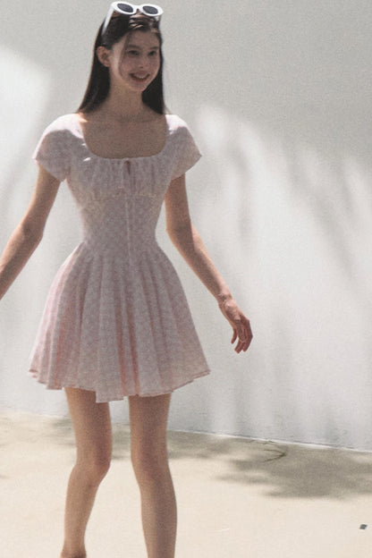 Sweet Bow Tie Mini Dress