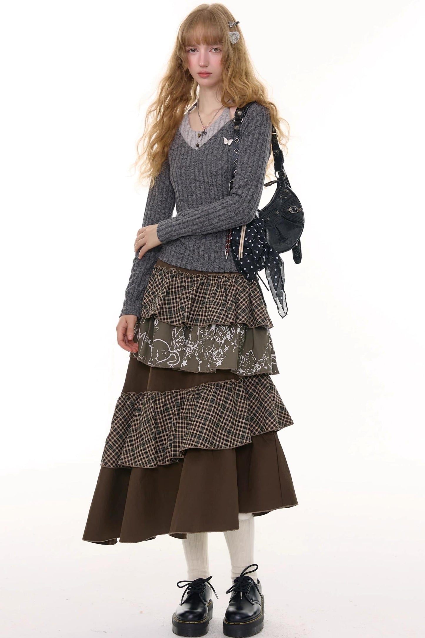 Autumn Slim Halterneck Knit Top