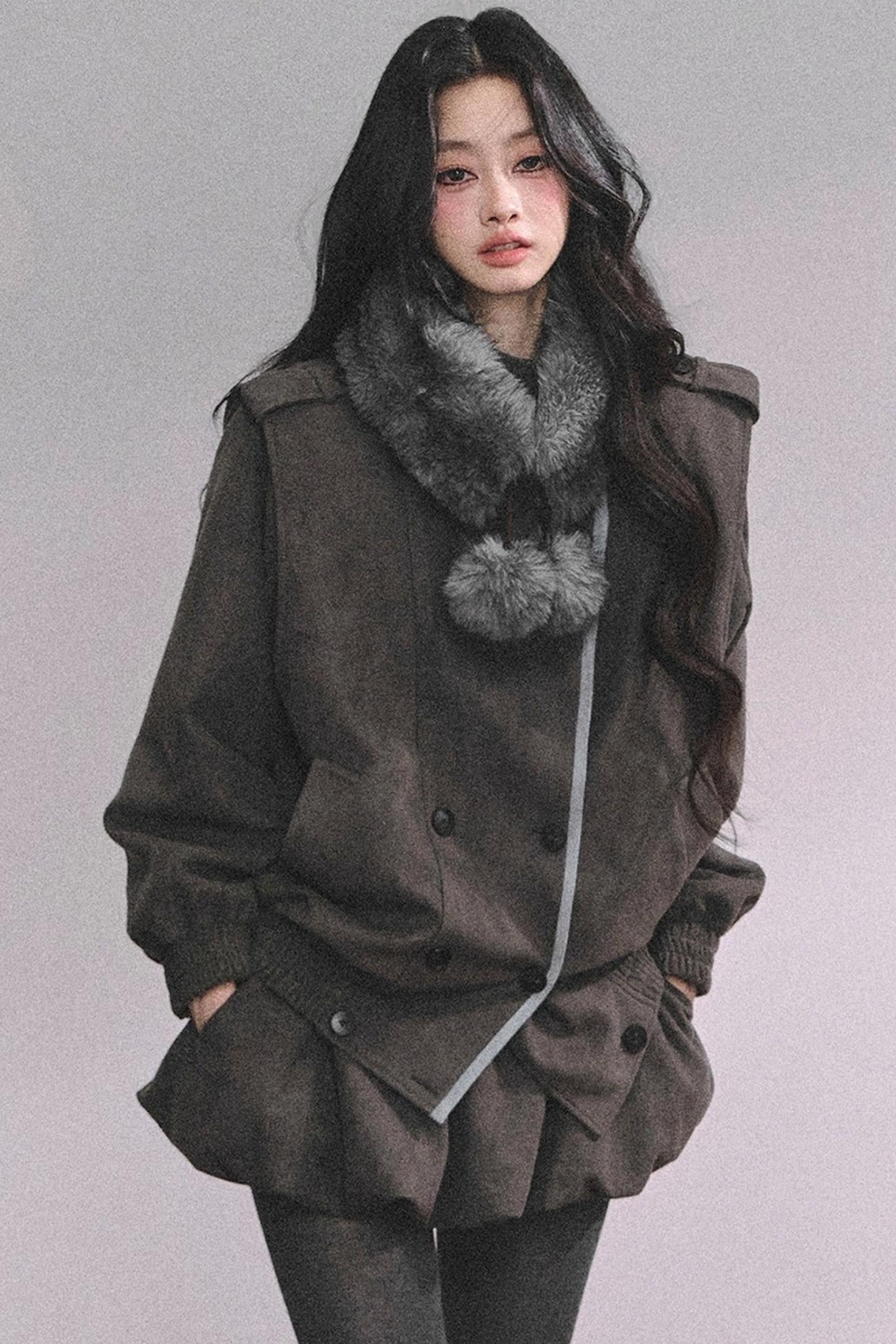 French Autumn Blazer Suit Set-Up