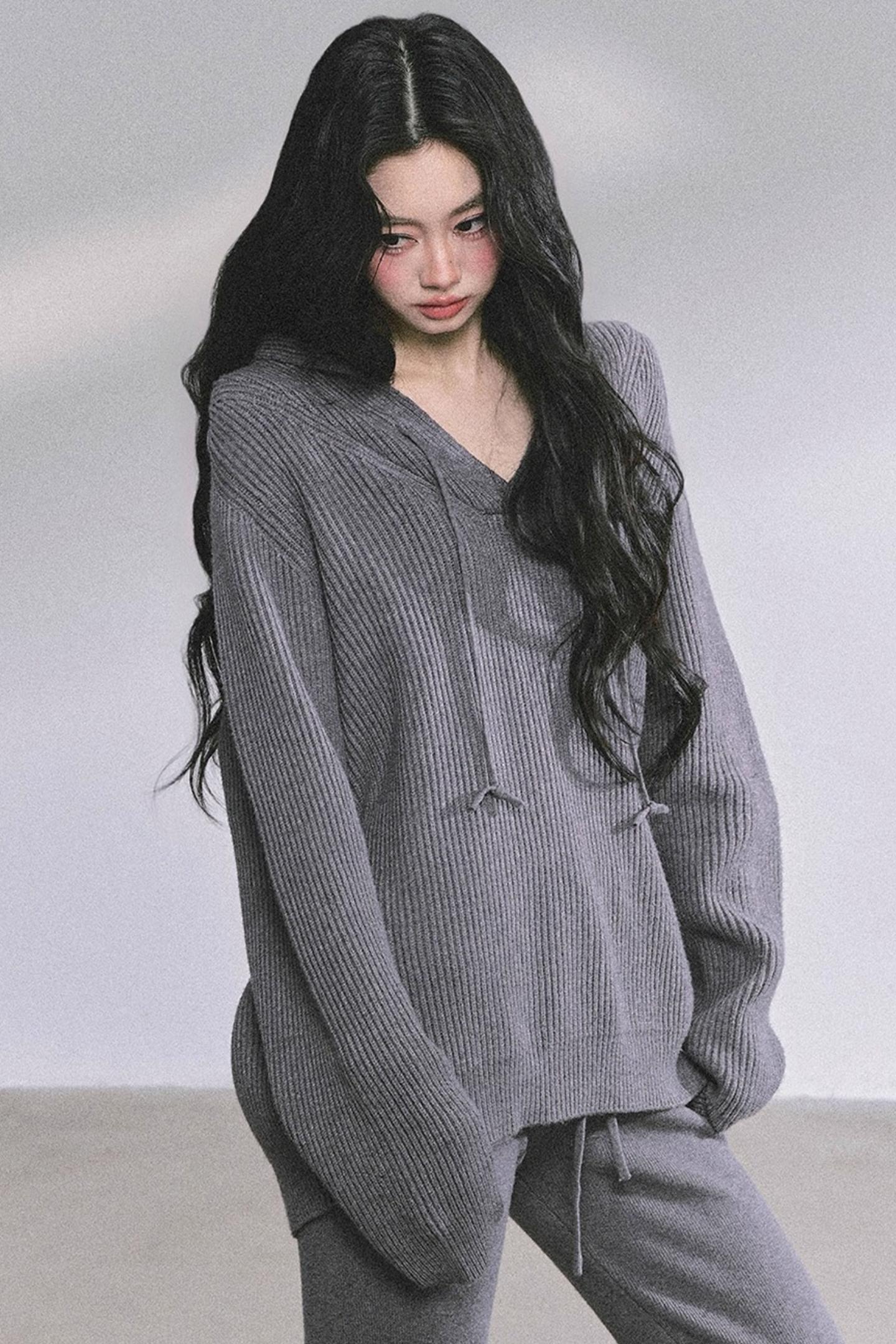 Lazy Style Knitted Suit Set-Up