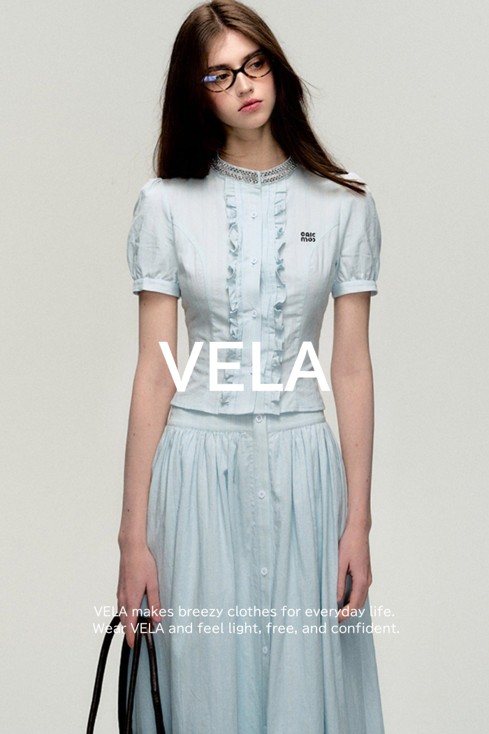 Blue Hour Diamond Collar Skirt Set-Up