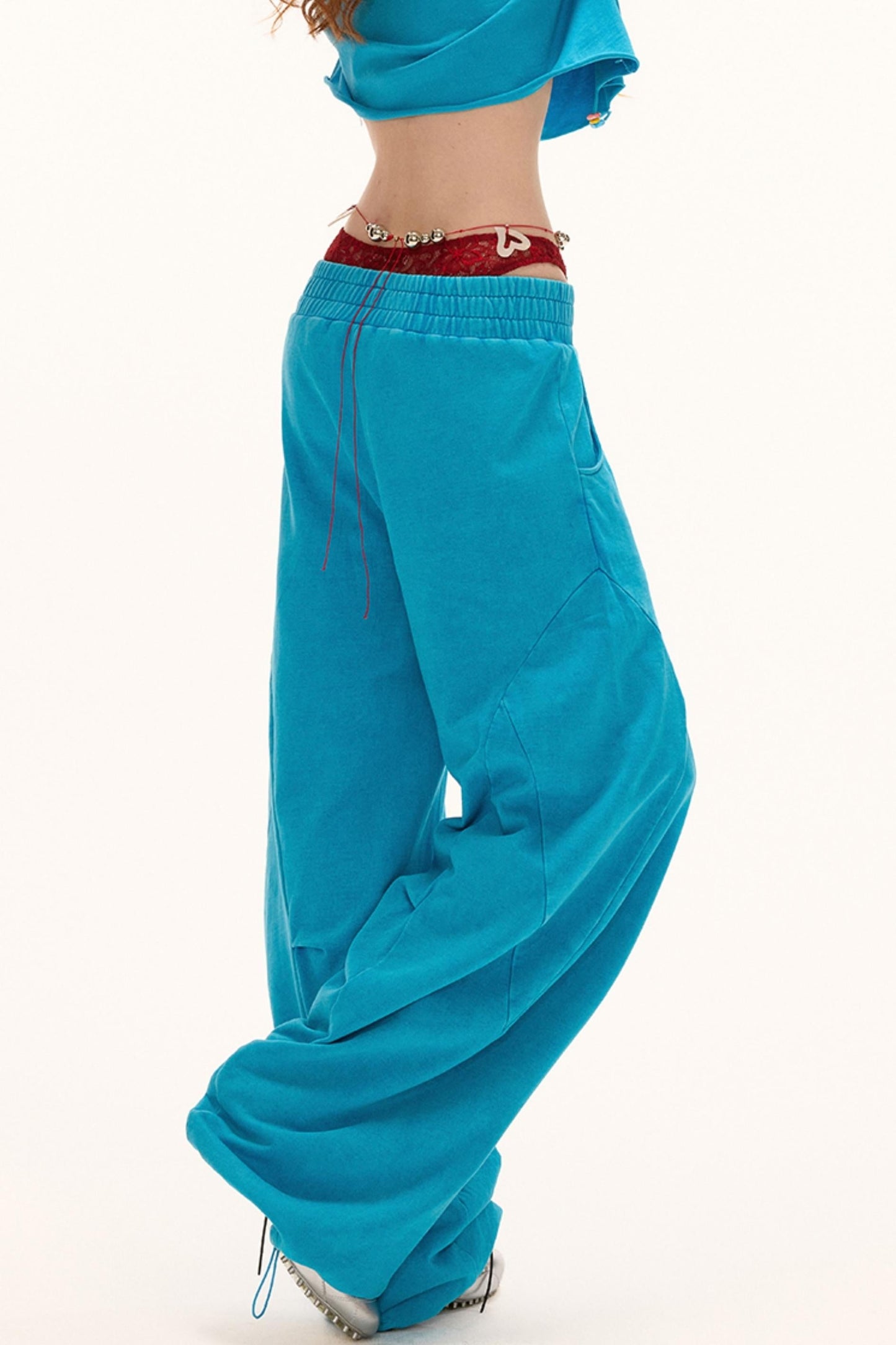 Luxe Loose-Leg Sports Pants