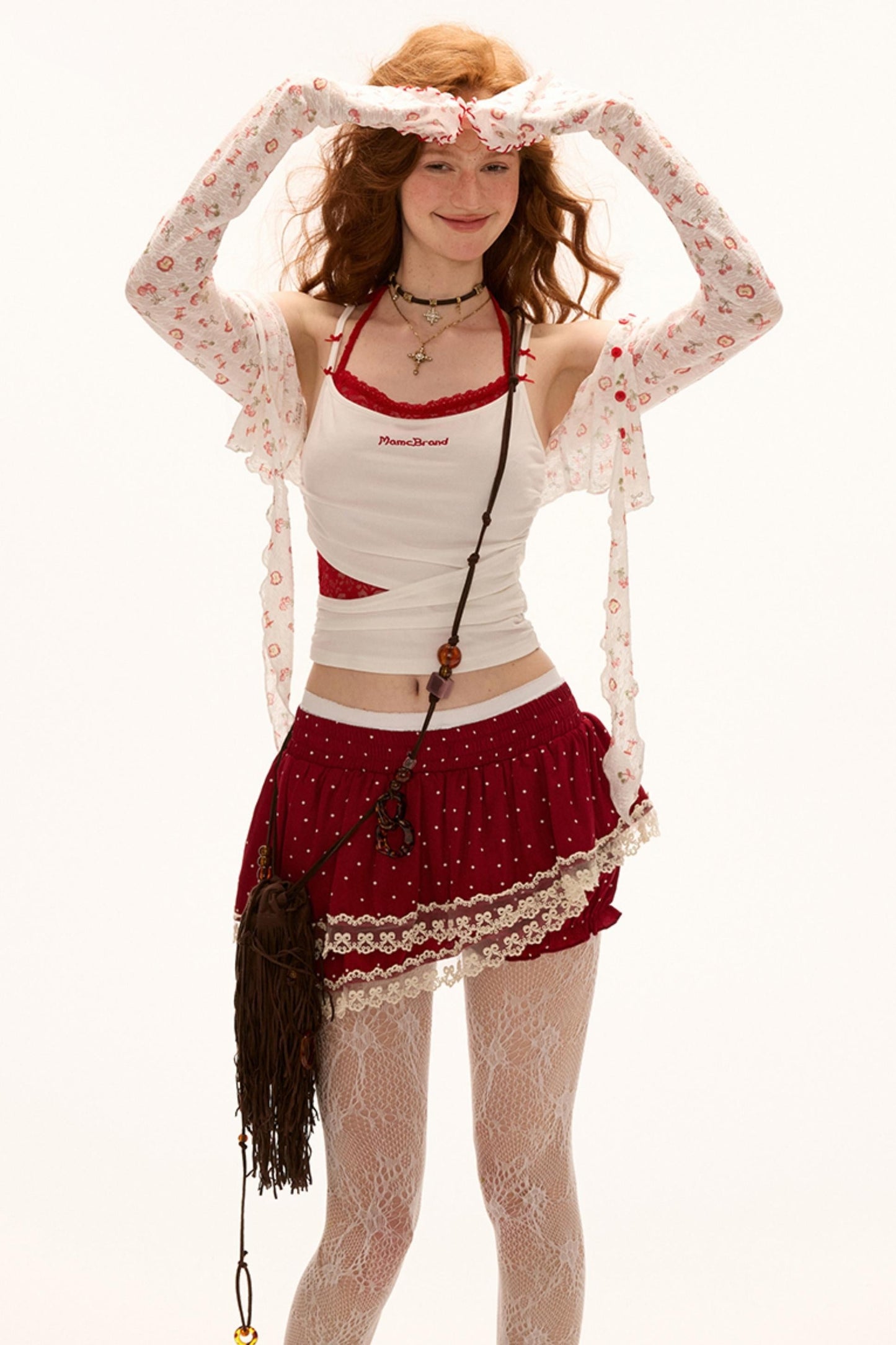 Summer Lace-Up Sleeve Tee