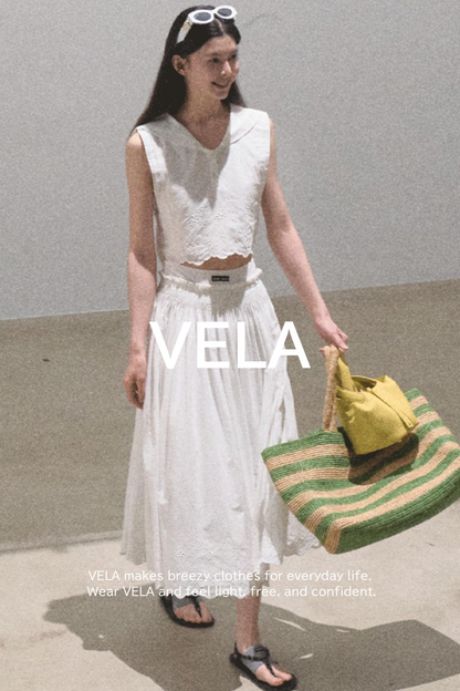 Cotton Tank & Pleated Skirt Set-Up