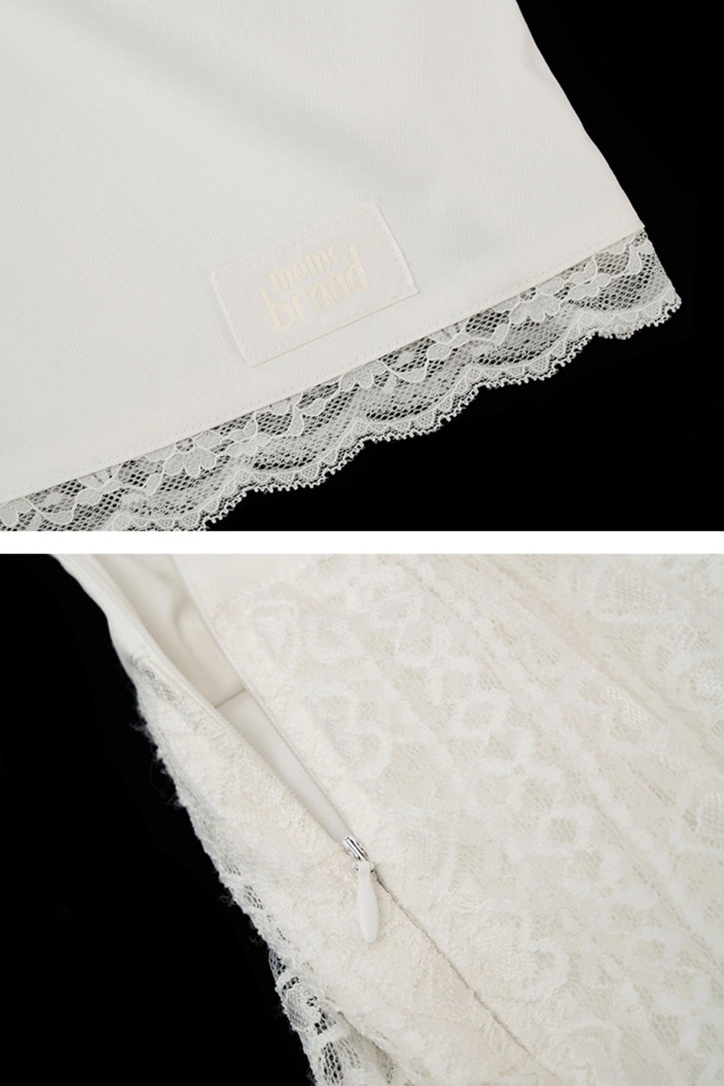 White Lace Layered Casual Shorts