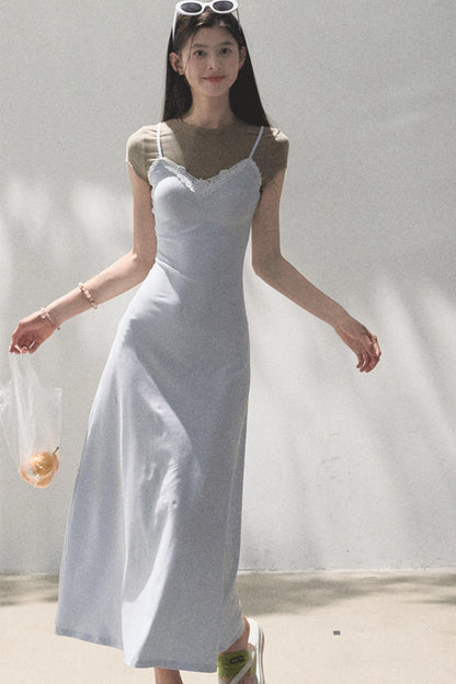 Waist-Cinching Crocodile Dress