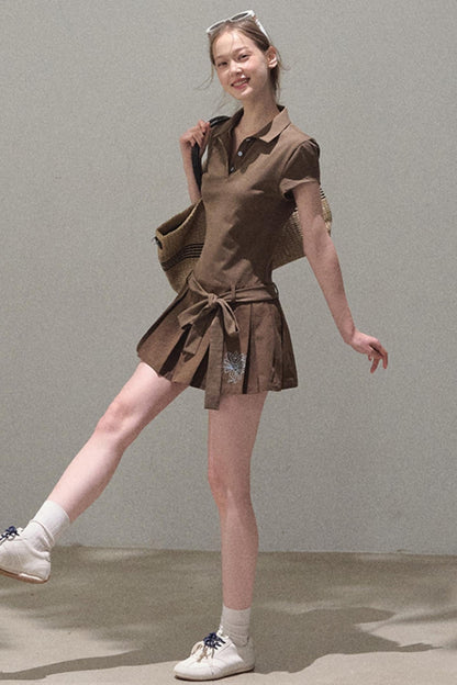 Cool Cotton Polo Skirt Set-Up