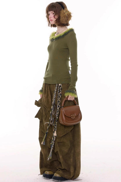 美式复古针织毛衣