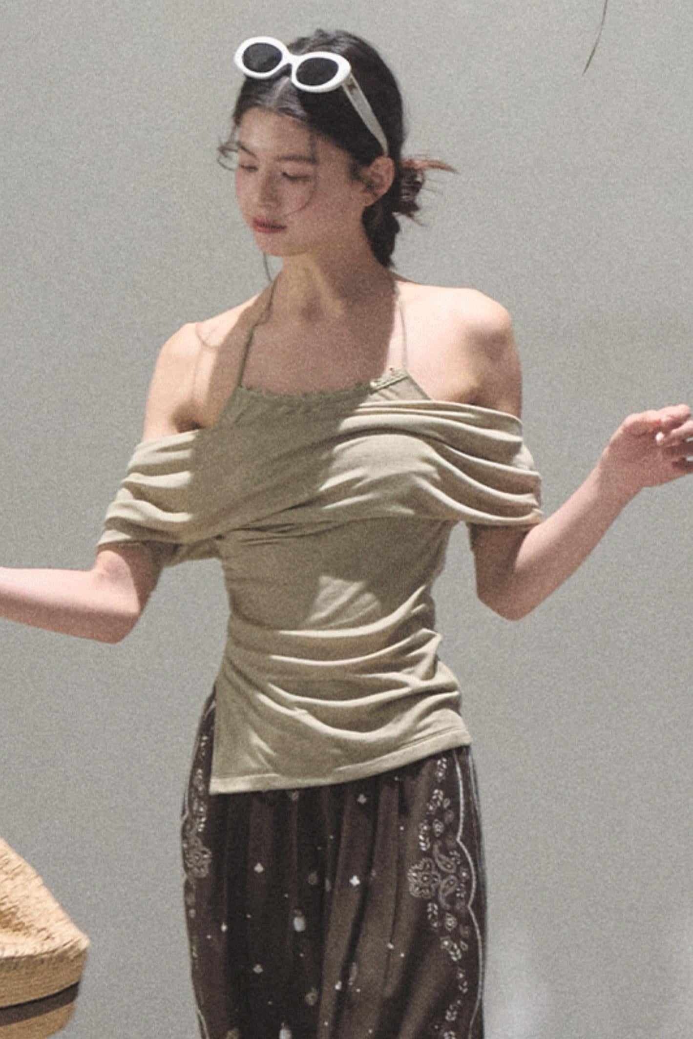 Desert One-Shoulder Top