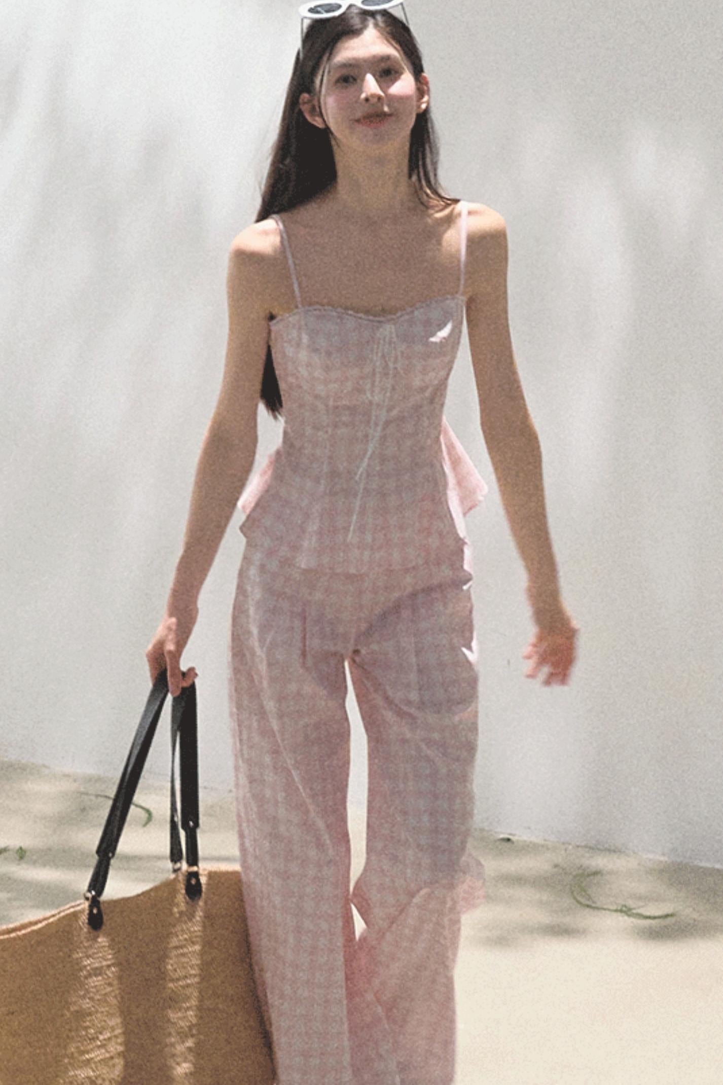 Wide-Leg Tencel Hemp Pants