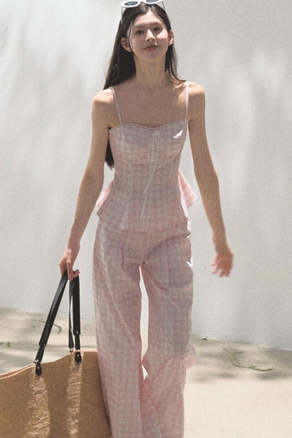 Wide-Leg Tencel Hemp Pants