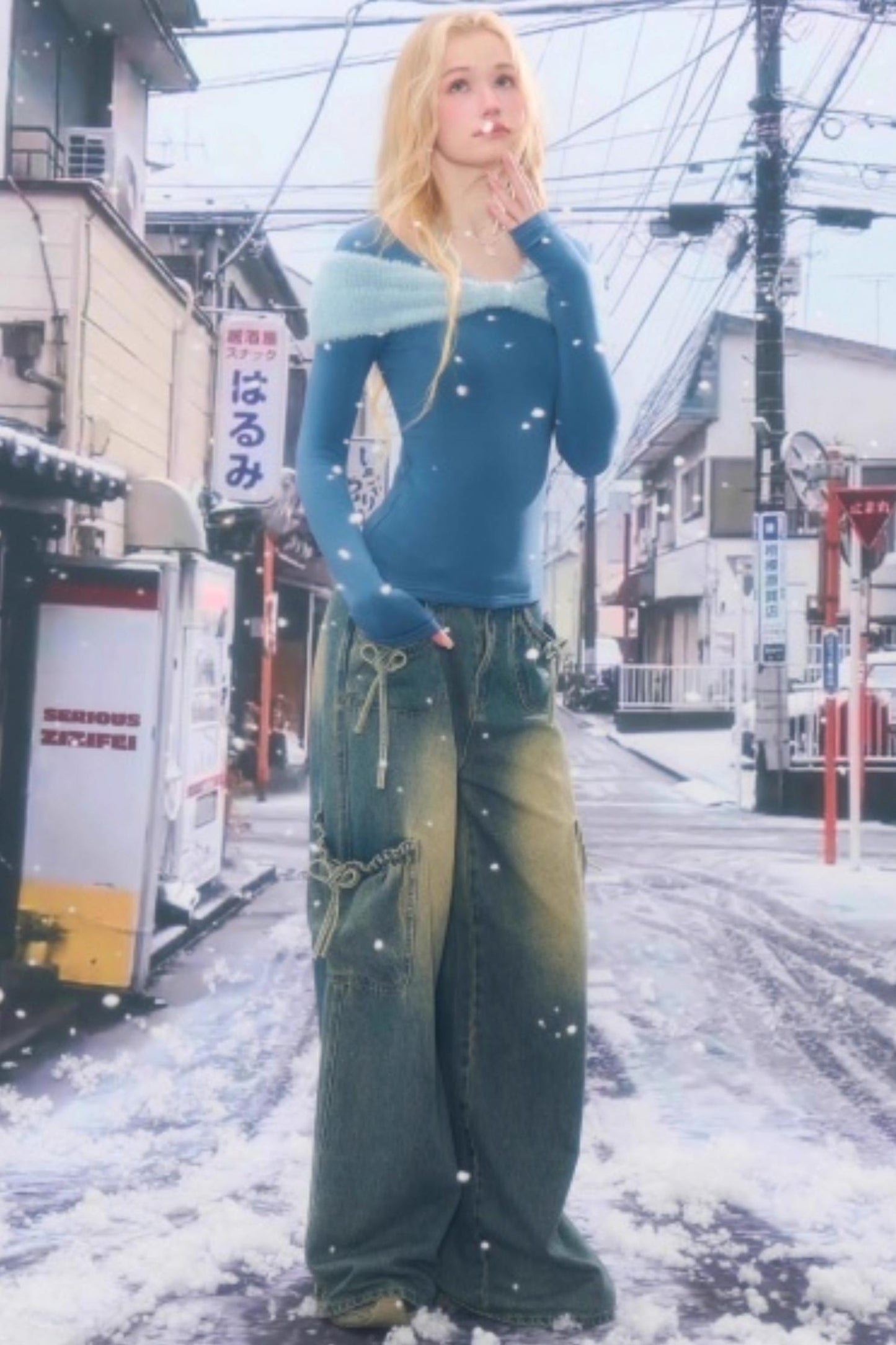 Bow-Knot Knitted Halter Top