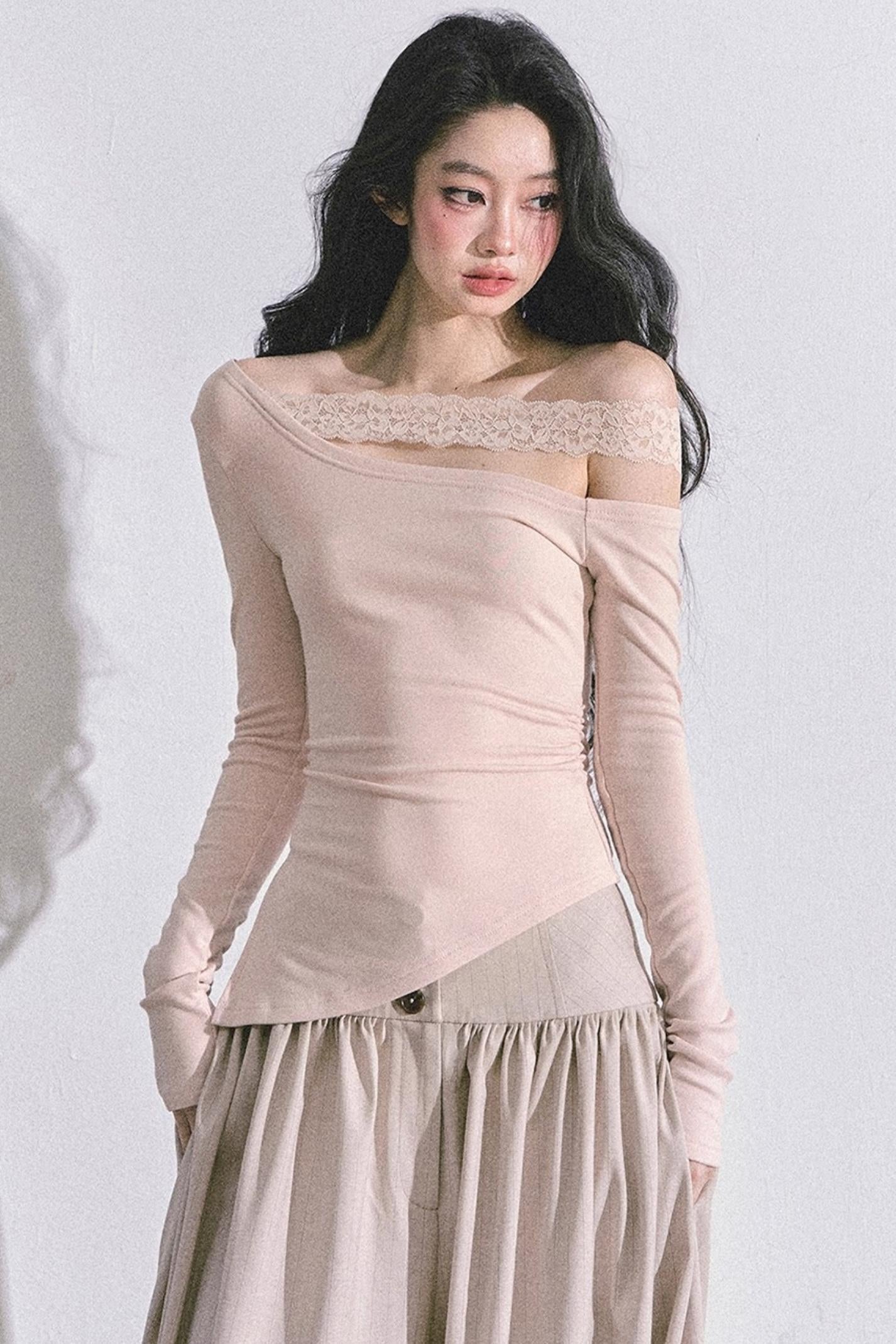 Barbaric Lace Off The Shoulder Top