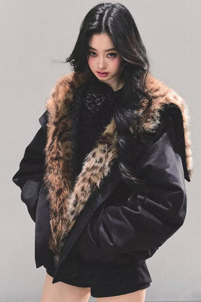 Hepburn-Style Quilted Winter Coat