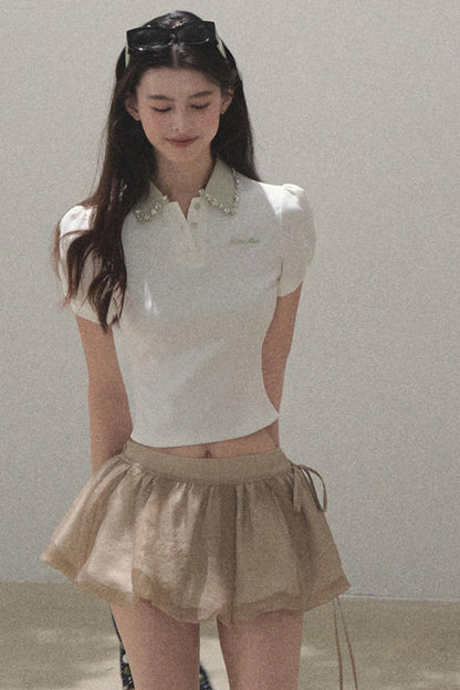 Sunset Diamond Polo Tee