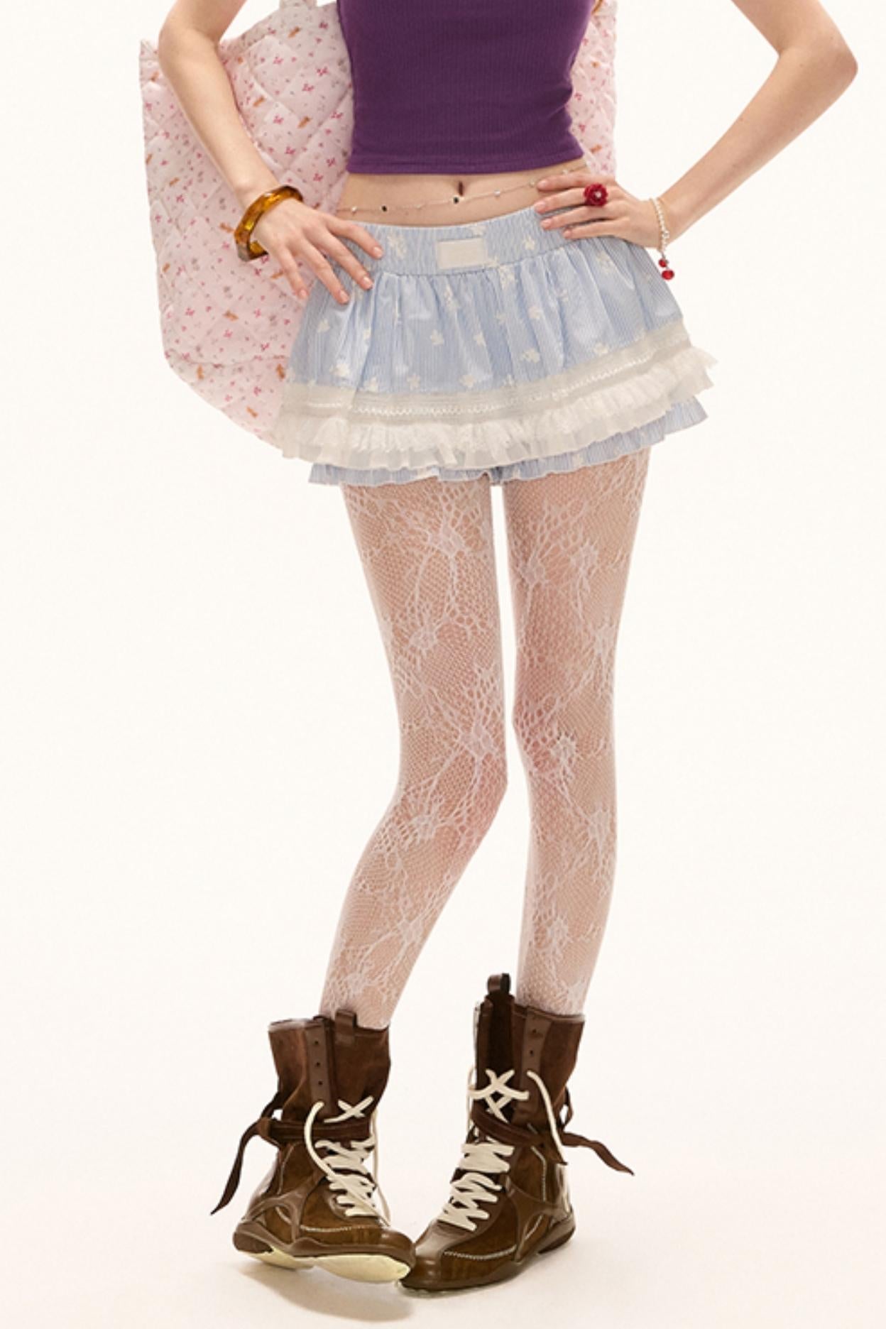 Summer Floral Bustier Skirt