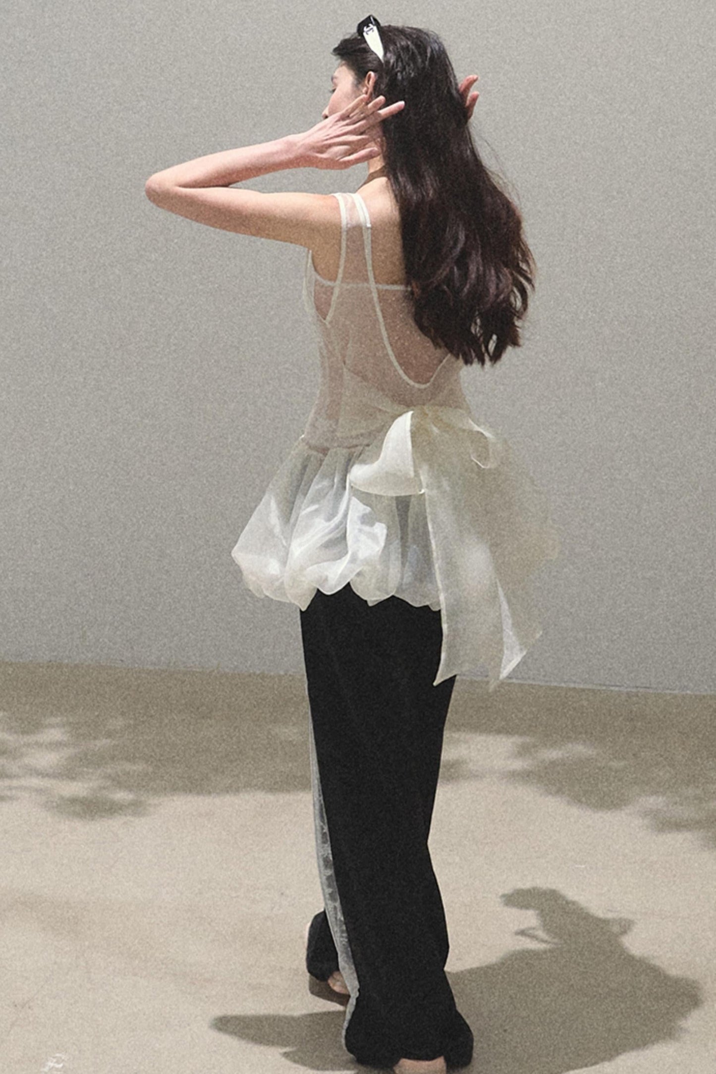 Copper Lace Wide Leg Pants