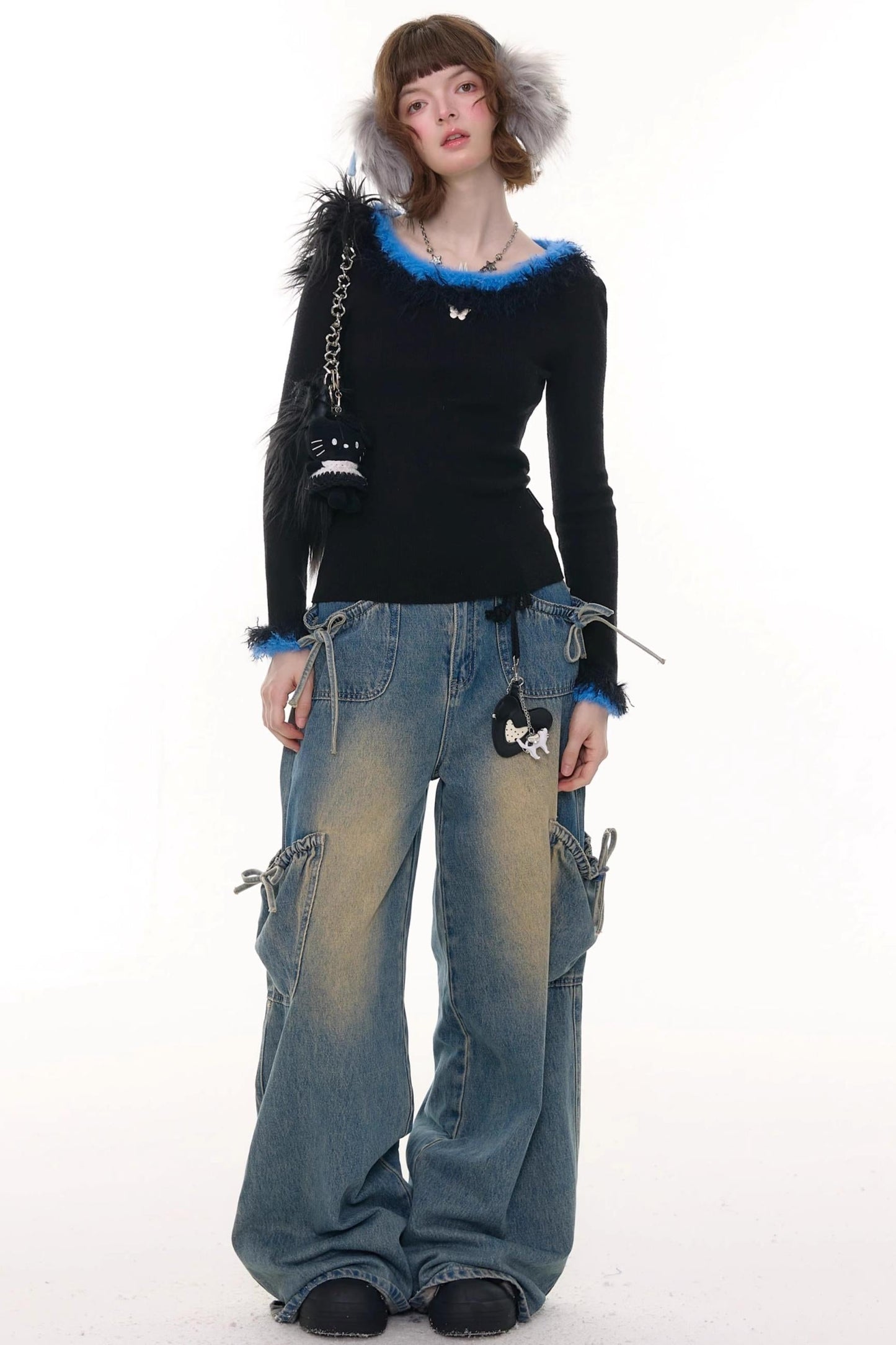 美式复古针织毛衣