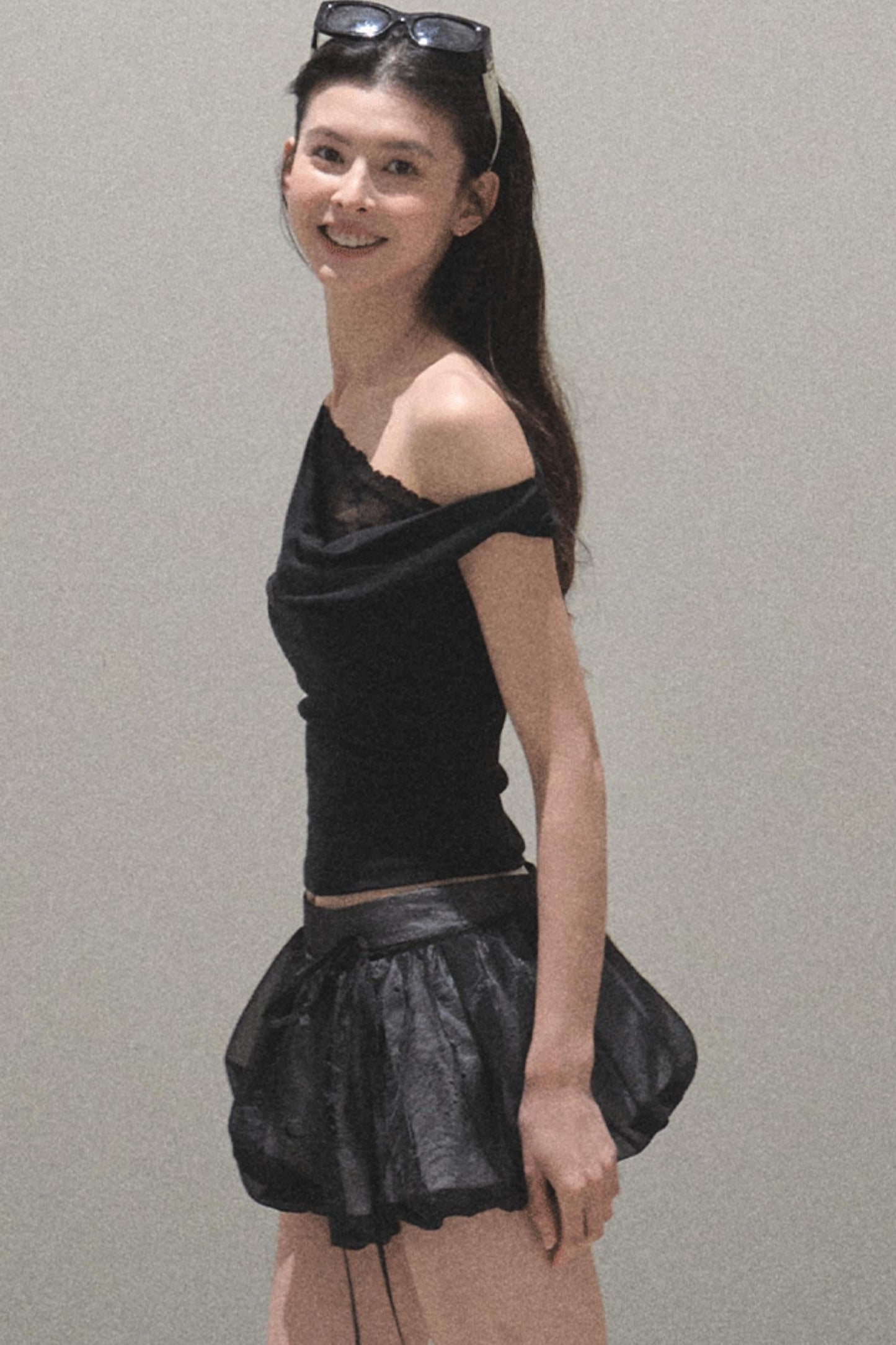 Floral Peplum Culottes Skirt Set