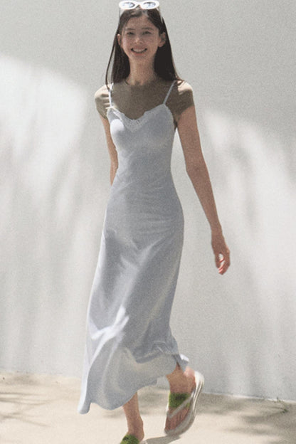 Waist-Cinching Crocodile Dress