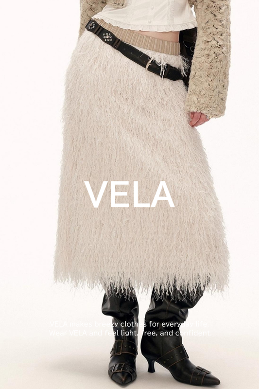 Stereo Tassel Feather Skirt