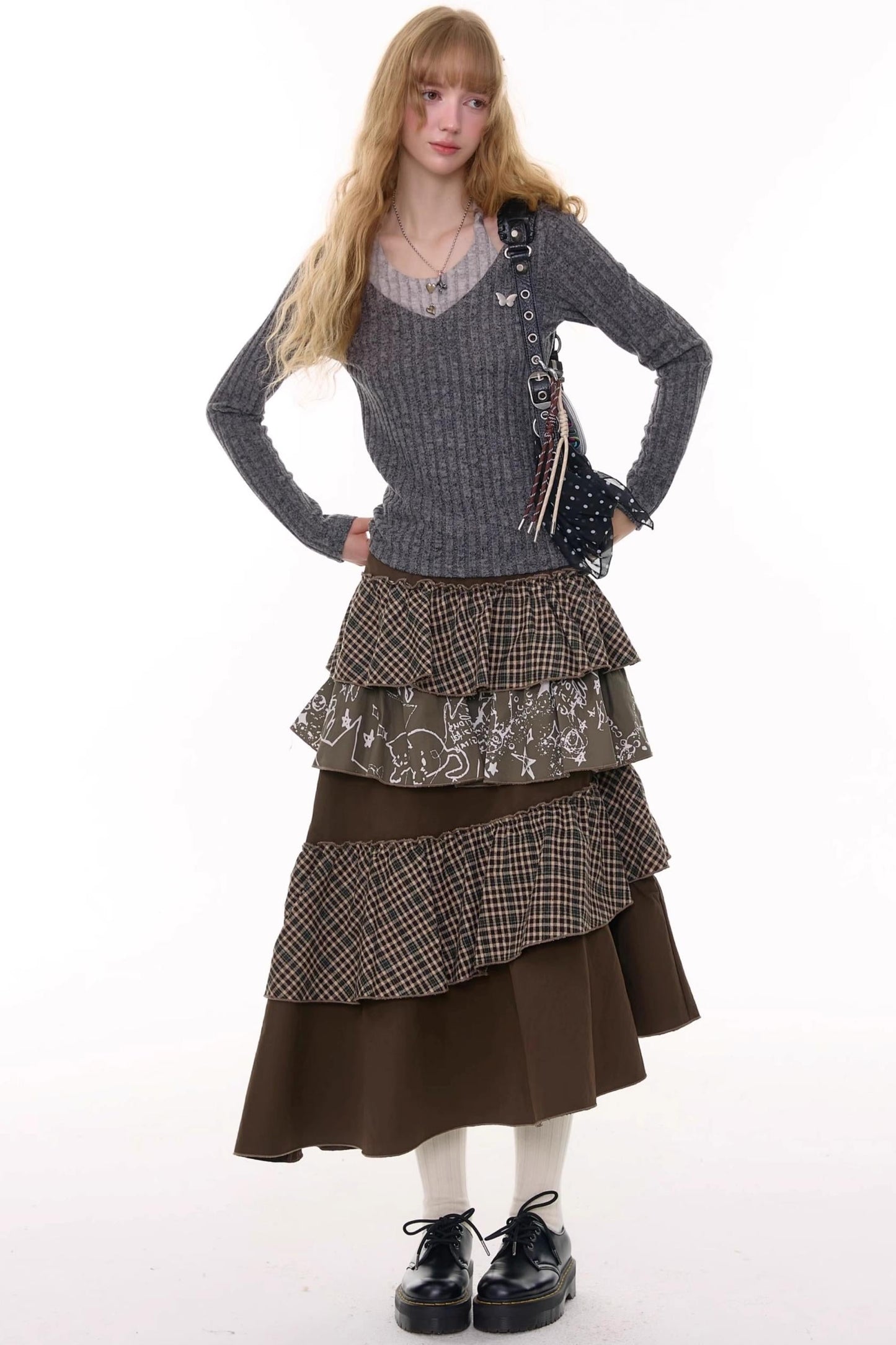 秋冬季高腰显瘦裙