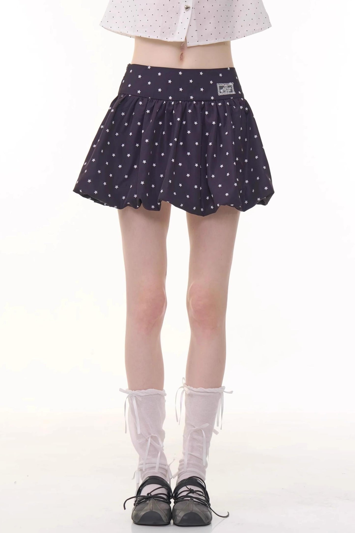 Polka Dot A-Line Skirt