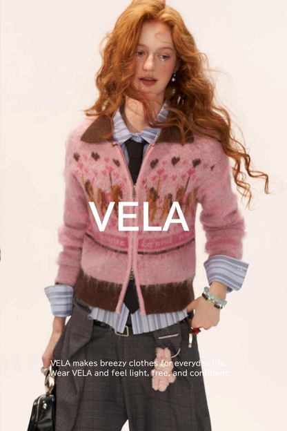 Amusement Park Pony Zipper Cardigan