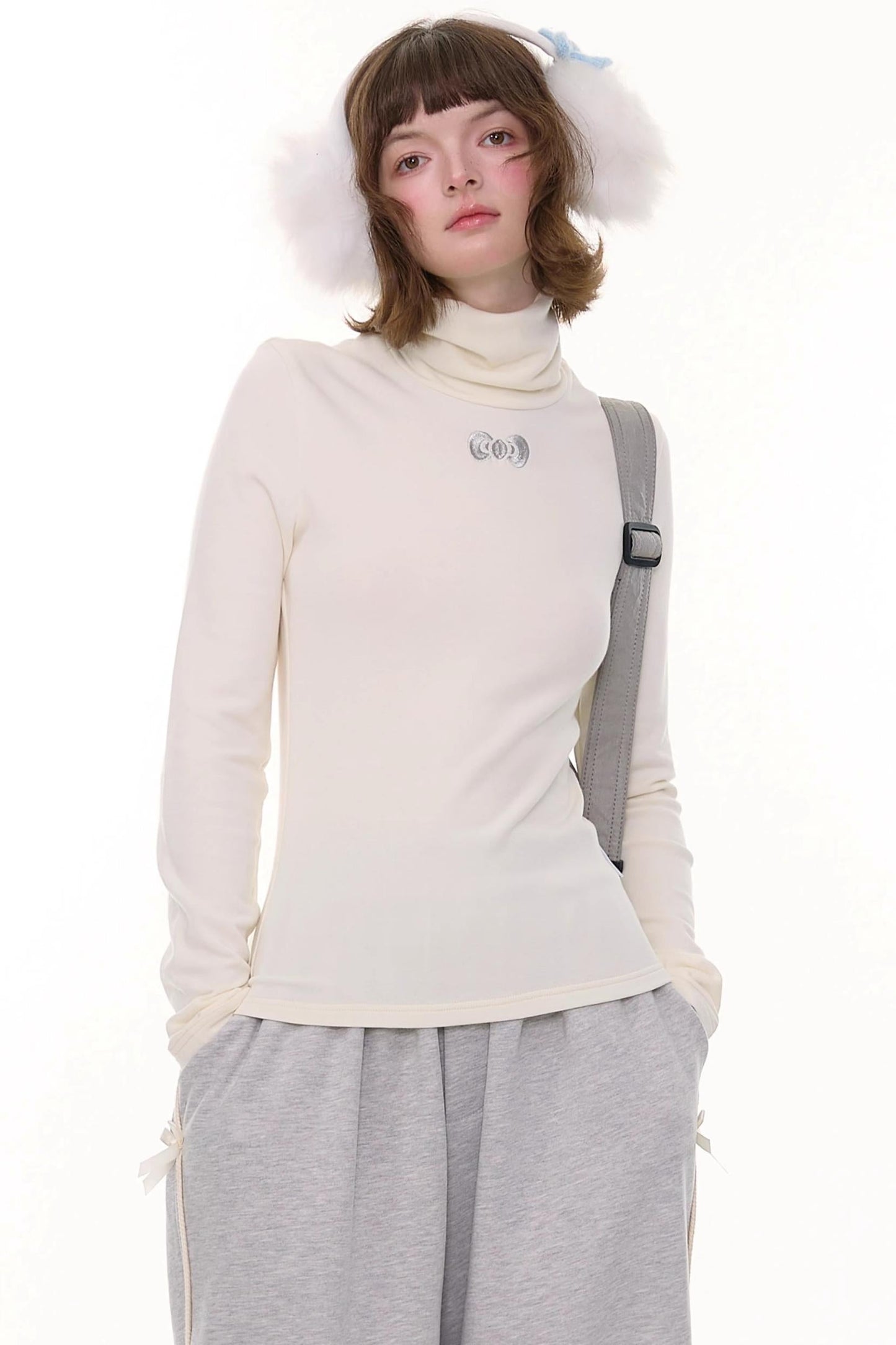 Autumn Retro High Neck Knitted Top