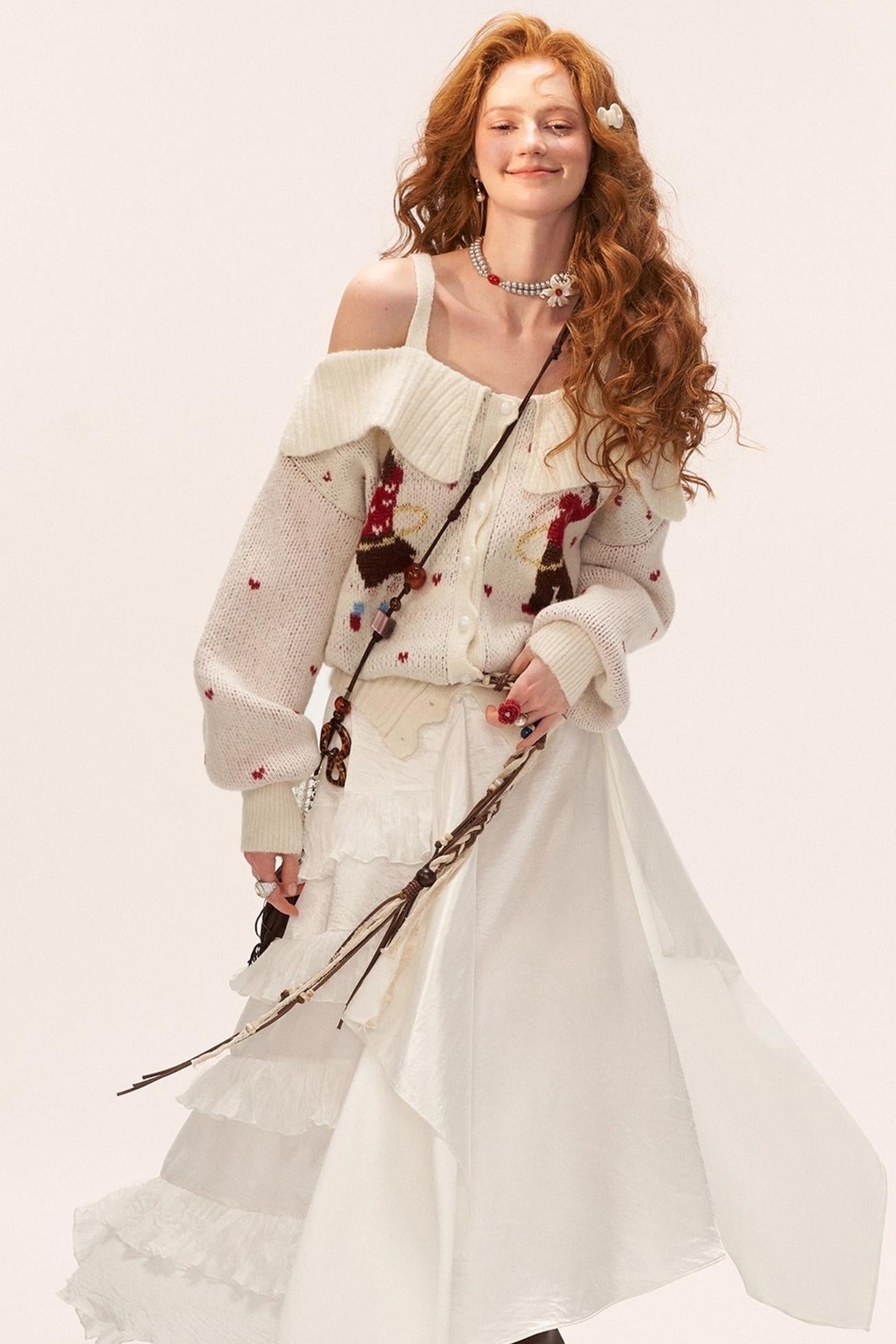 Long-Sleeved Knit Top