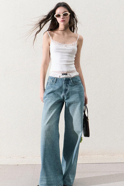 Slim Lace Strap Base Layer Top