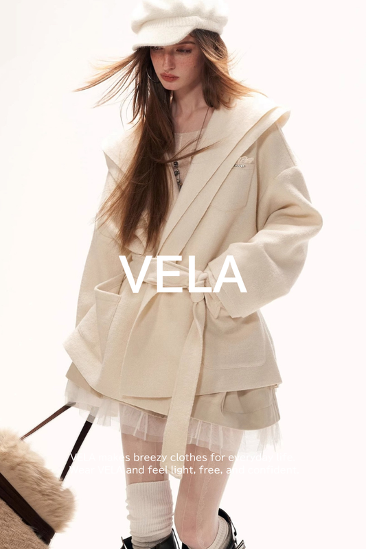 Double-Layered Fur-Trimmed Coat