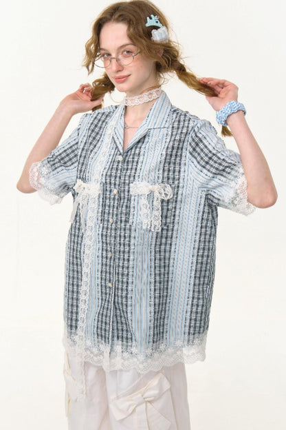 Stripe Lace Shirt