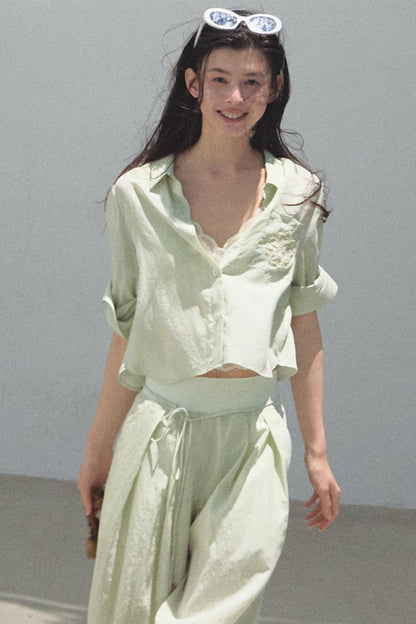 Lake Lyocell Beaded Shirt