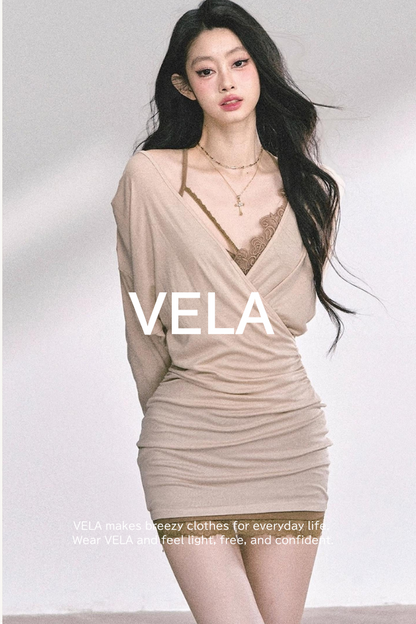 French Lace Dress Set