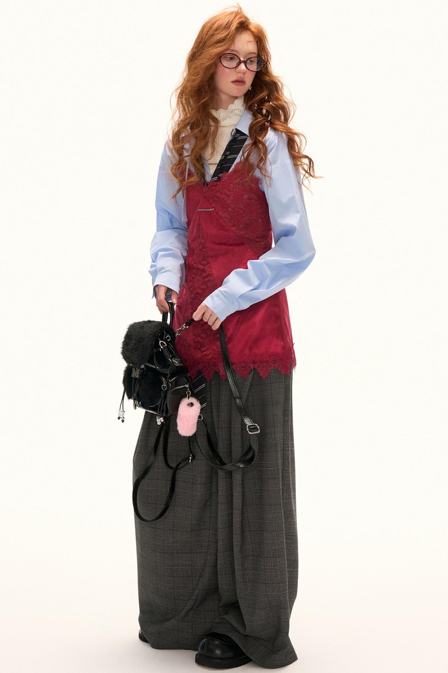 Autumn Lace Satin Camisole Dress