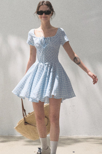 Sweet Bow Tie Mini Dress