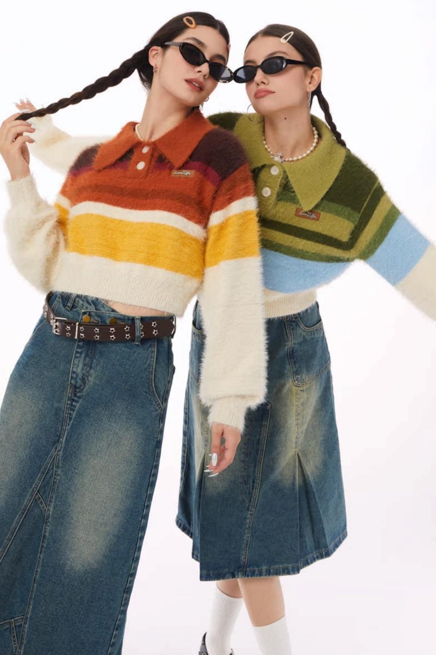 Lazy Retro Polo Neck Sweater