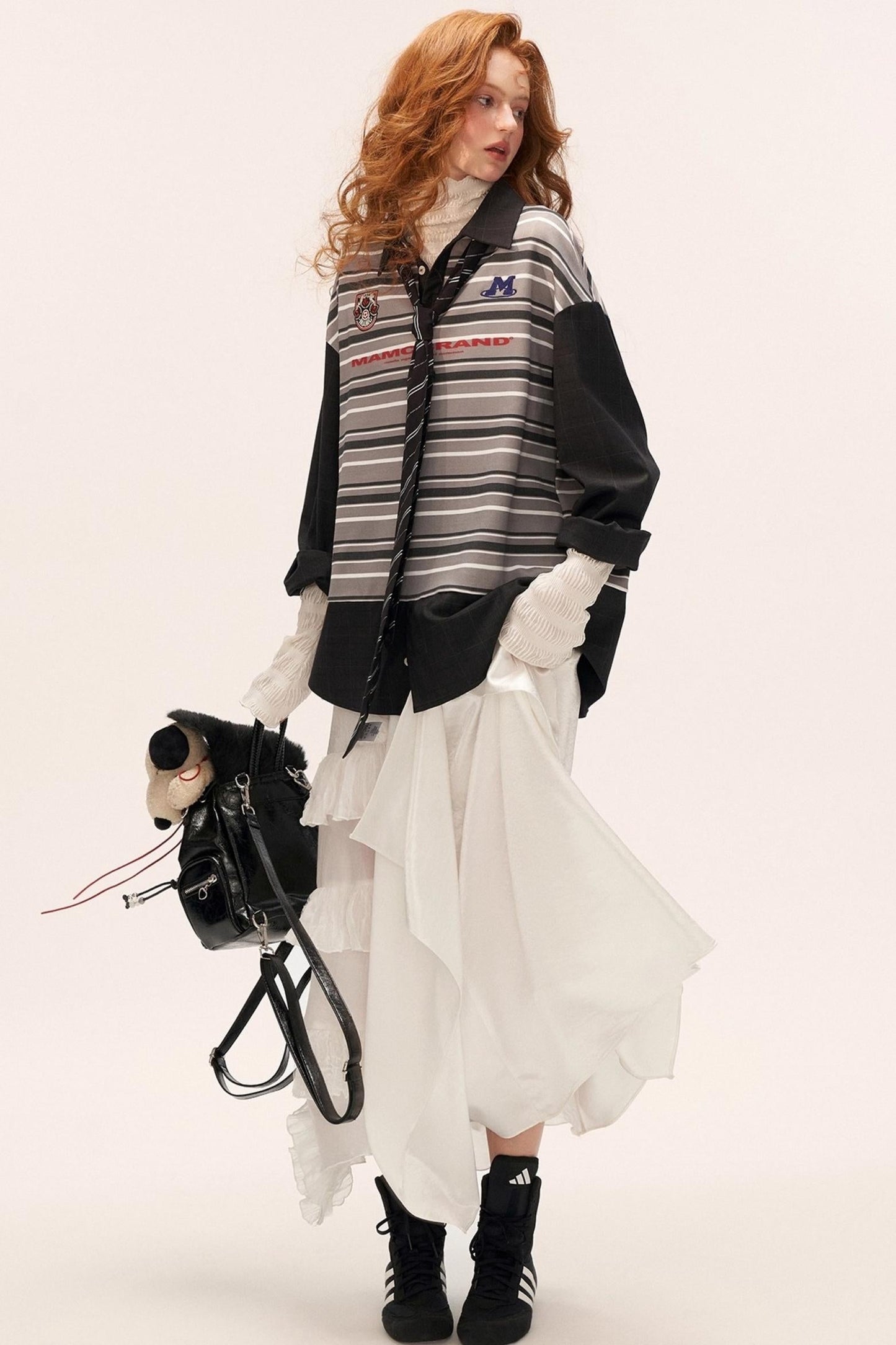 Micro-Sheer Long Skirt