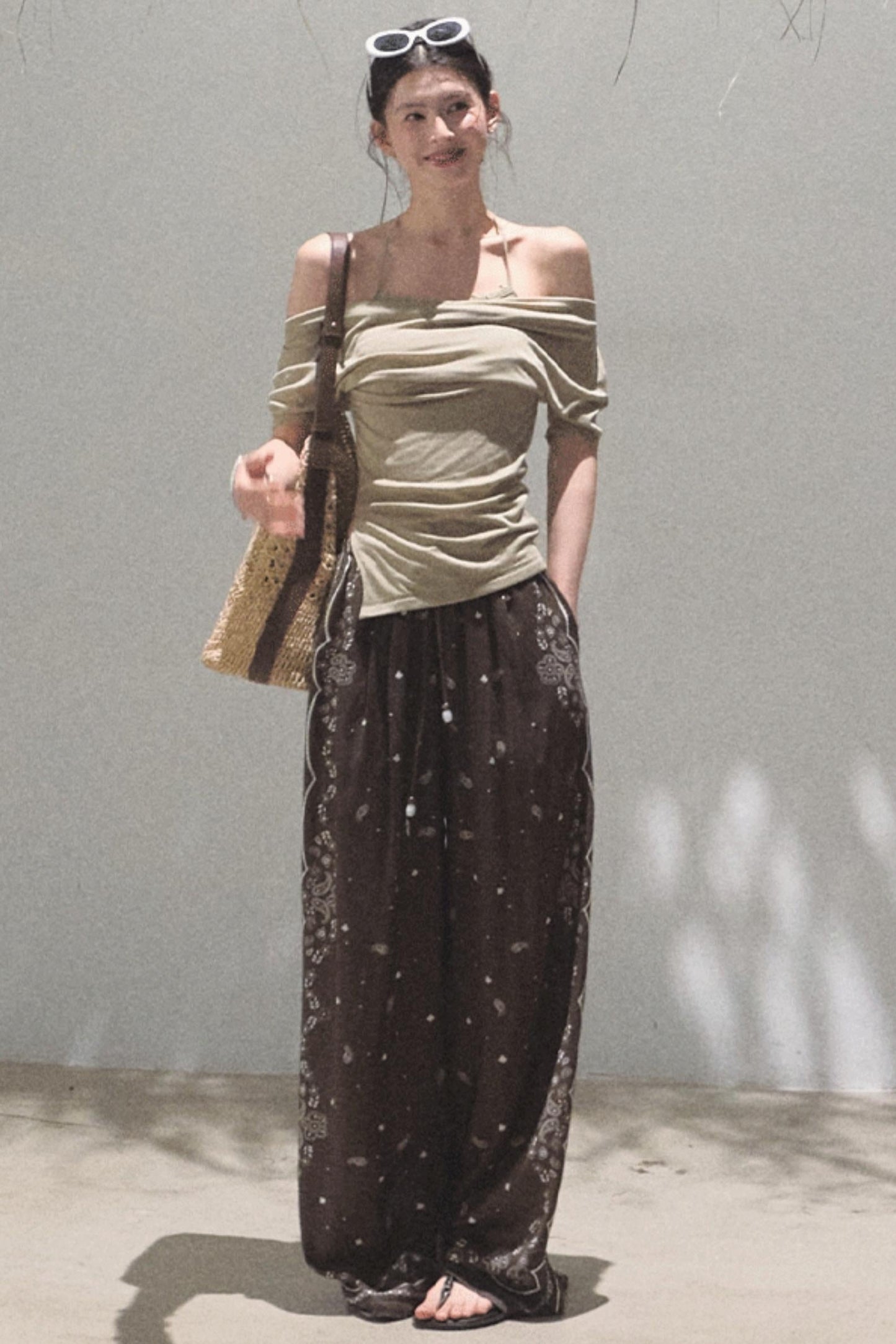 Desert One-Shoulder Top