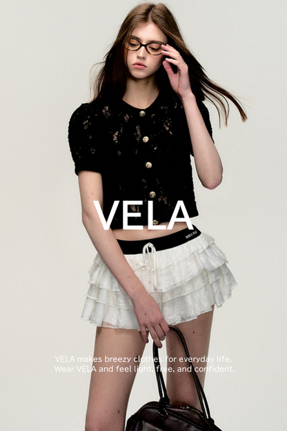 Elegant Black Twist Cardigan Top