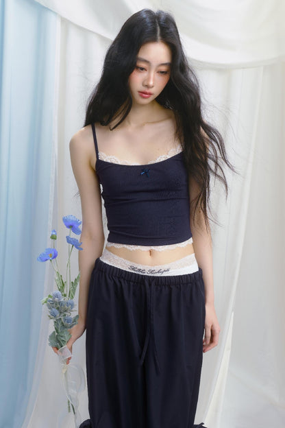 Sporty Strap Knit Top Set-Up