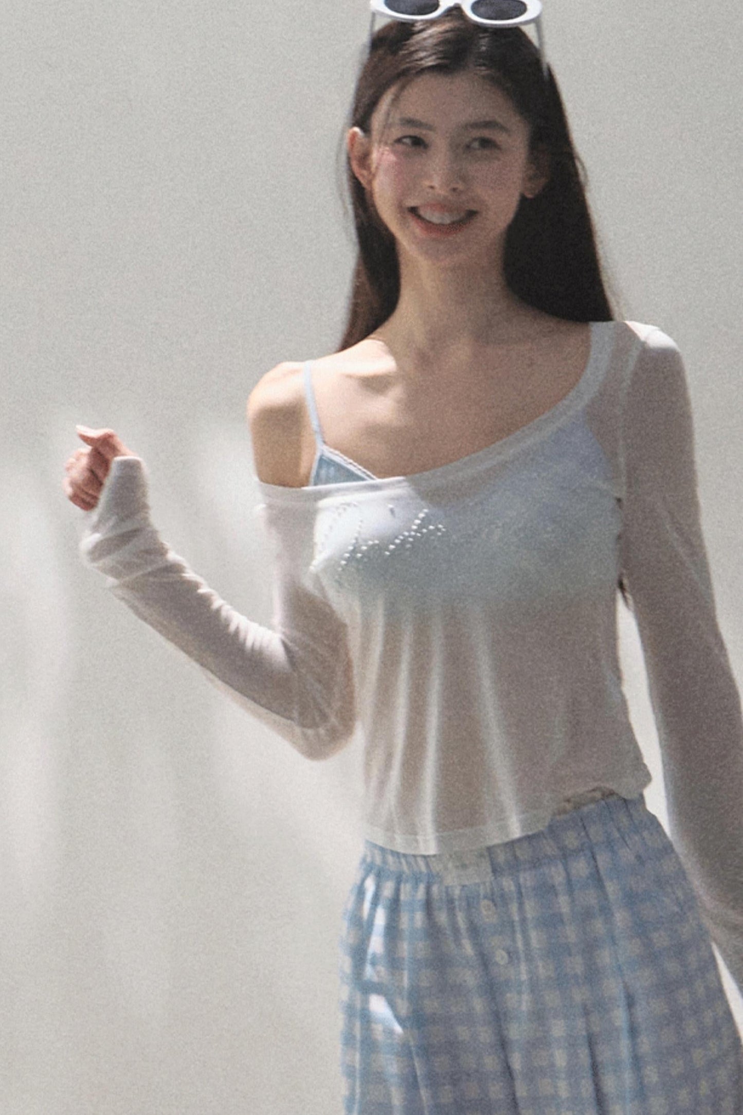 Stretch Chambray Camisole Set