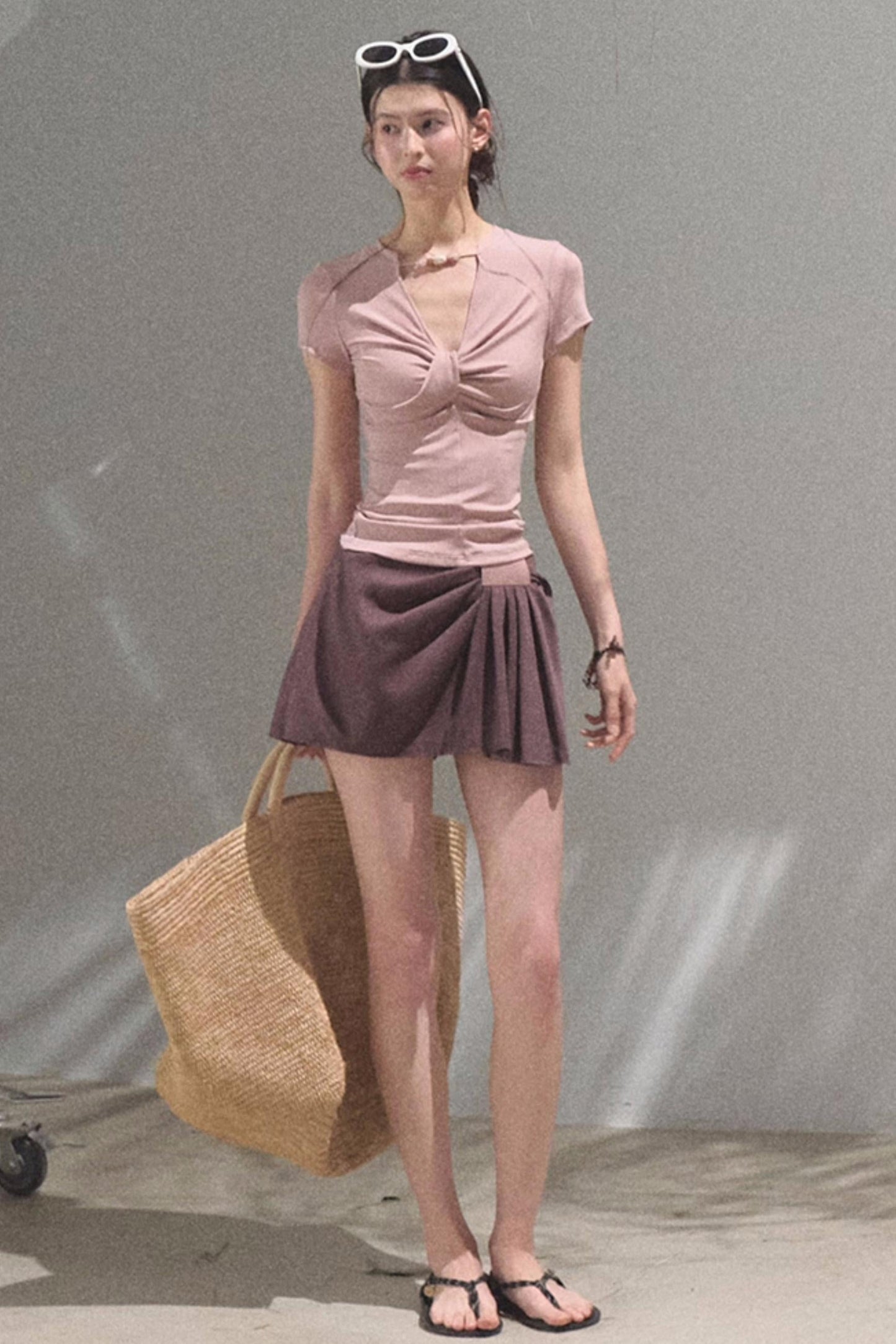 Cool Beaded V-Neck Tee