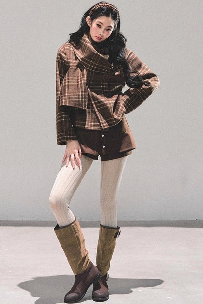 Black Autumn A-Line Shorts