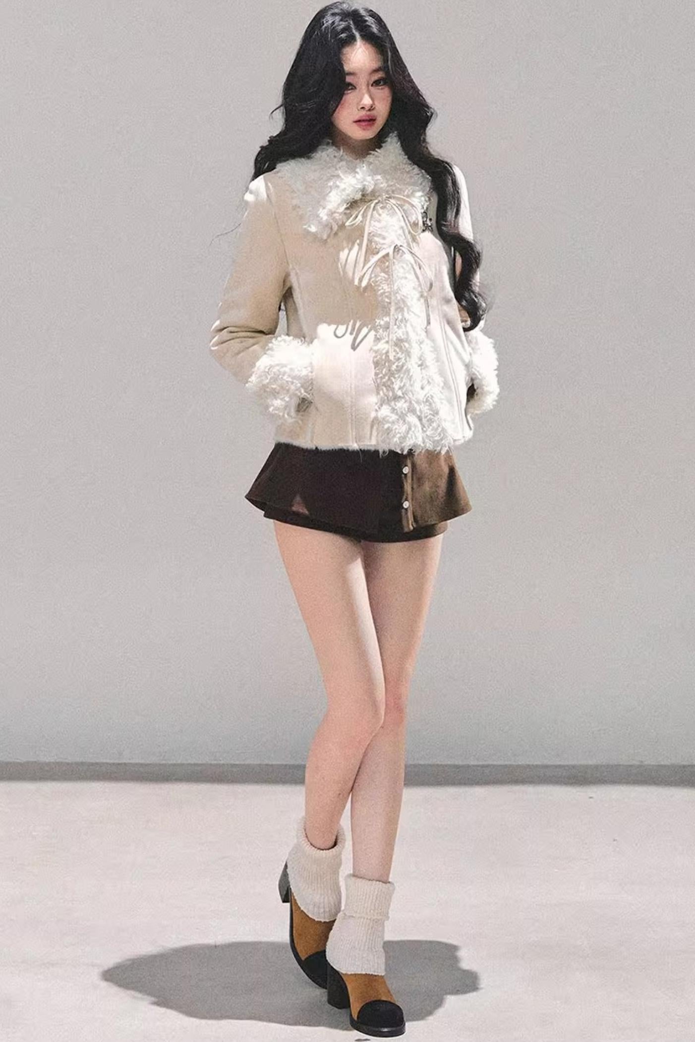 Black Autumn A-Line Shorts