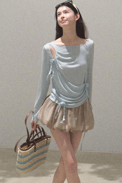 Floral Peplum Culottes Skirt Set