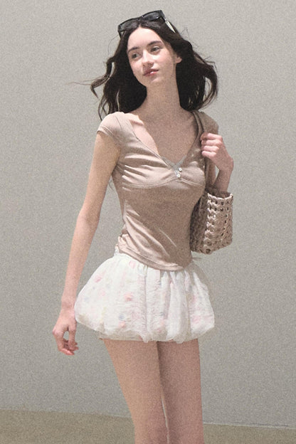 Whispering V-Neck Tee