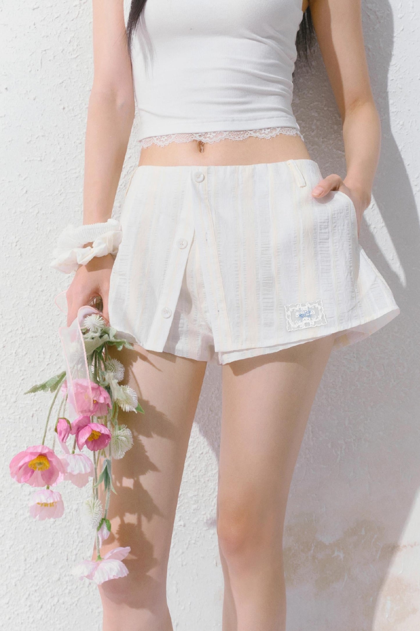 Sporty Strap Knit Top Set-Up