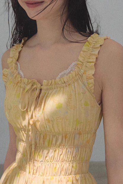 Bubbling Soda Printed Slip Dress